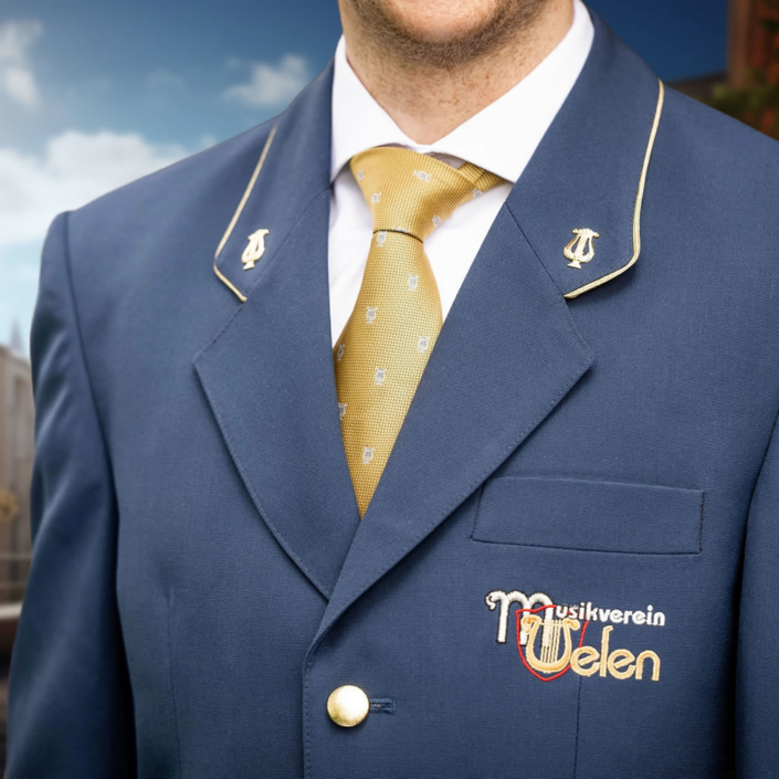 Vereinsuniform blau mit gesticktem Logo uniform-1-2-705x705, Spielmannszug